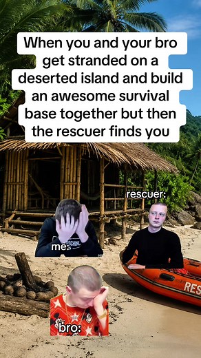 Island Survival Shore: Bro Builds Epic Base Together