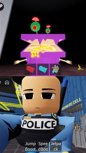 Roblox - EPIC SCHOOL PIZZA OBBY JUMPSCARE VS POLICE JR BARRY 2 PLAYER ESCAPE #roblox #shorts