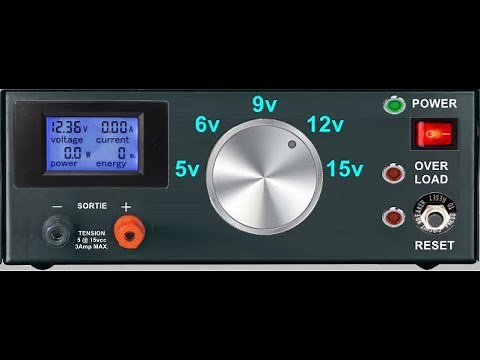 Comment fabriquer une alimentation variable et stabilisée de précision.