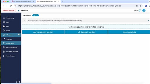 GRADEpro GDT使用教程;证据等级表操作教程