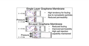 Antifouling Bilayer Graphene Slit Membrane for Desalination of Nanoplastic-Infested Seawater: A Molecular Dynamics Simulation Study