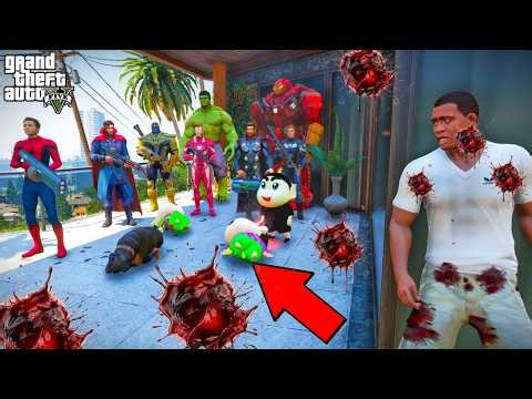 Franklin Playing Hide and Seek With Avengers In GTA 5 !! (GTA 5 Mods)