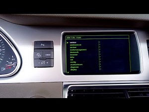 How to enter hidden green menu in Audi Q7 MMi 3G+