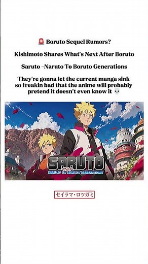 Kishimoto Shares What's Next After Boruto 👀 | Saruto Anime Rumors