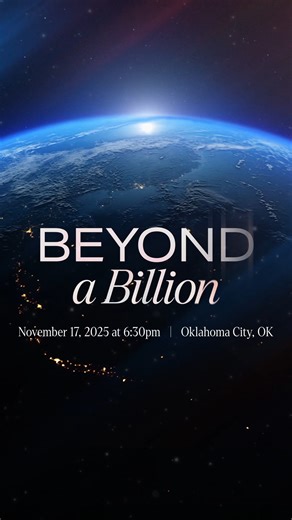 The Bible is alive 📖 🙌 changing lives, crossing borders, and speaking every language. You’re invited to celebrate the YouVersion Family of Apps reaching over a billion installs at Beyond a Billion—a powerful night of worship and celebration of God’s Word. Early access is available now, so don’t miss your chance to get your tickets! 📍 Paycom Center – Oklahoma City 📅 November 17, 2025 🎟️ Tickets Available at www.life.church/billion | Life.Church