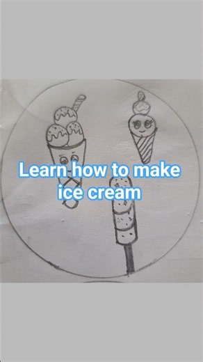 how to draw cute ice cream