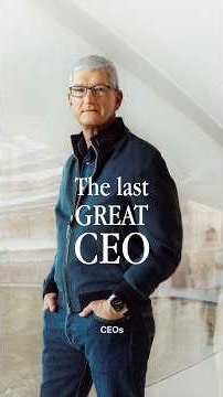 Tim Cook is the Last GREAT American CEO #apple #timcook #technews #economy
