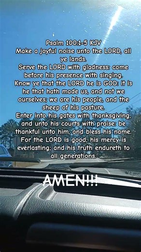 AMEN!!! MAKE A JOYFUL NOISE UNTO THE LORD❤️🙏🏻 #WordofGod #LordheisGod