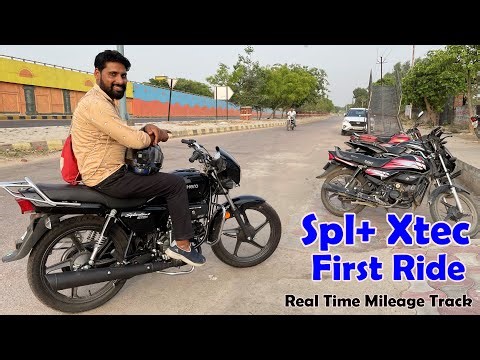 New Hero Splendor Plus Xtec First Ride Review | Spl Plus Real Time Mileage Track Test