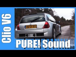 Renault Sport Clio 3.0 V6 PURE! Acceleration Sound