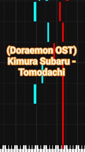 (Doraemon OST) Kimura Subaru - Tomodachi 友達 #ドラえもん #pianocover #doraemon #shorts