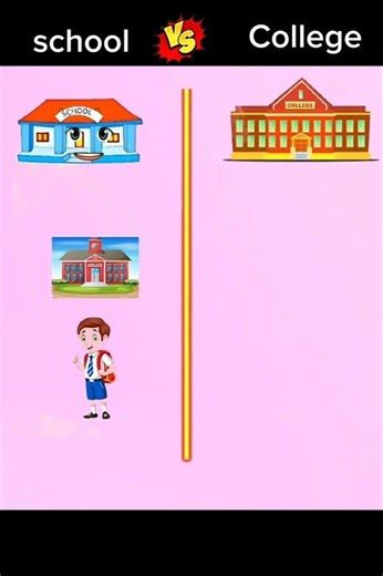 school vs college comperison video #shorts #comperison