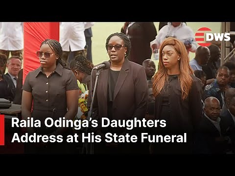 FULL SPEECH: Raila Odinga’s Daughters Deliver Emotional Tributes at His State Funeral | AQ1E