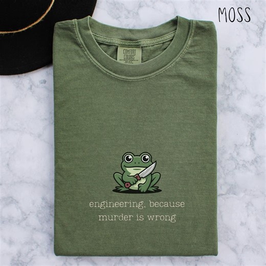 Unhinged Engineer T-shirt Funny Engineers Gift Tshirt Gag Gift for Civil Engineer Unisex Comfort Colors Customs Shirt Process Engineer Frog - Etsy