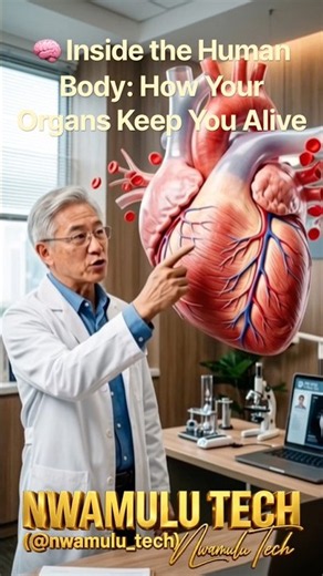 🧠 Inside the Human Body: How Your Organs Keep You Alive HumanAnatomy #MedicalEducation