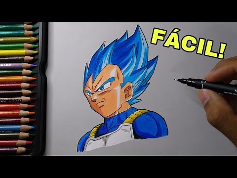 Como desenhar o Vegeta Ssj Blue Full Power | Vídeo-Aula