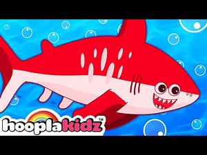 HooplaKidz | One Red Shark Song | Sing Along Kids Songs - Videos For Kids