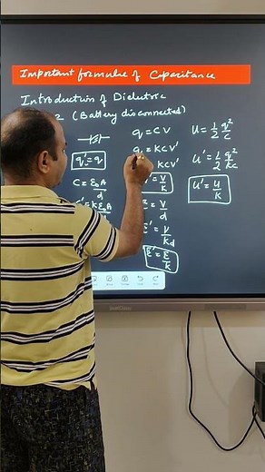 Ncert Class 12 physics Chapter 2 Effect of adding Dielectric to capacitor #class12 #physics #neet