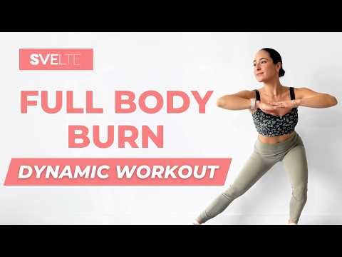 Full Body Burn | Dynamic Workout At Home | All Standing, Bodyweight Exercises