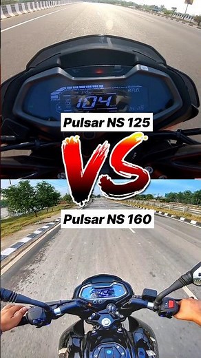 Pulsar NS 125 vs NS 160 🔥🤯 Top Speed Test #shorts #ns125