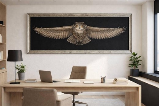 Flying Owl Cross Stitch Pattern - Etsy UK