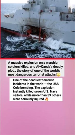 A massive explosion on a warship🔥#usa