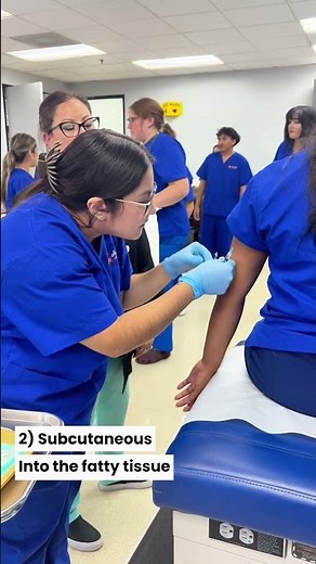 💉 Do you know the 3 most common types of injections used in health care?