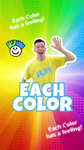 私たちのオリジナル曲「Each Color」はもう聞きましたか？色と感情のつながりについて学びましょう！ #kidsmusic #learnenglish #英語の曲 #子供の歌