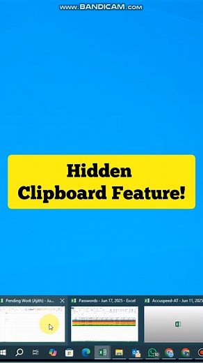 Did you know you can access your full copy-paste history in Windows? 😮 Just press Windows V and unlock the clipboard history feature! No more losing copied items — try it now! 🔥 #WindowsTips #ClipboardHistory #CtrlV #TechHack #ReelTips | Tech Whiz Ajith