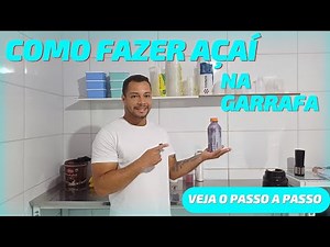How to make açaí in a bottle, do it yourself and make money selling açaí in a bottle in 2024.
