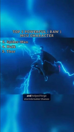 Who Is The Strongest MCU Character? Top 5 Most Powerful Characters ⚡ #marvel #spiderman