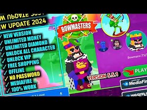 Bowmasters Mod APK v9.3.10;Unlimited Coins, All 60+ Characters Unlocked, Premium Weapons & Gameplay!