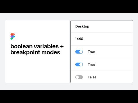 Creating a responsive component with boolean variables / Figma