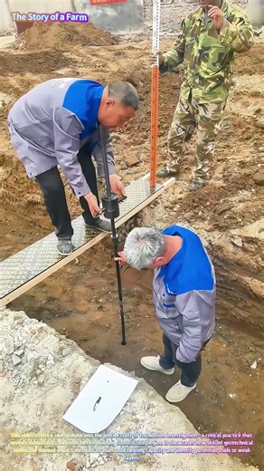 Satisfying Construction: Watch Engineers Perform Light Dynamic Penetration Testing! 🏗️📊↓