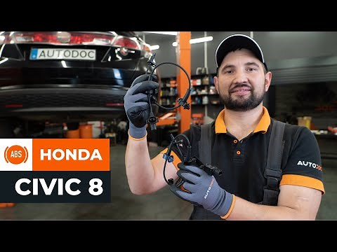 How to change rear ABS sensor on HONDA CIVIC 8 [TUTORIAL AUTODOC]