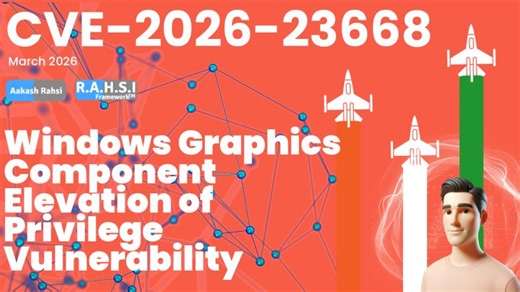 Windows Graphics Component Elevation of Privilege Vulnerability CVE-2026-23668 | Aakash Rahsi posted on the topic | LinkedIn