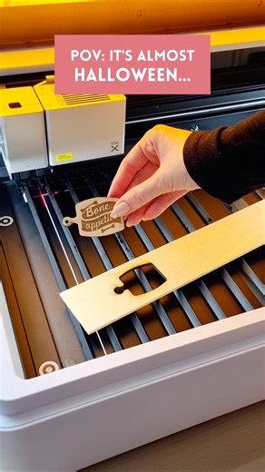 Making MINIATURE CUTTING BOARDS (Halloween inspired!) w/ ‪@xToollaser‬ M1 ULTRA! 👻😻 #diyminiatures