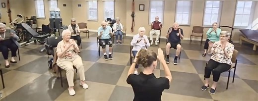The impact of this simple exercise on our residents overall well-being is truly impressive. Body percussion workout is an integrated exercise incorporating the mind, body, and brain. An engaging way to explore music and rhythm. It’s a simple yet therapeutic and fun exercise that our residents enjoy with Chiffon. Through the rhythmic beats our residents embark on a journey of self discovery, creativity, and connection with others in the power of rhythm. 🎶 | The Village At Ocotillo - SRG Senior L