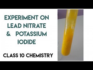 Experiment on Lead nitrate and Potassium iodide I Class 10 Chemistry Practical I MY CHEMISTRY PAGE