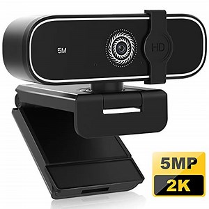 Watch 2K Webcam with Microphone for desktop laptop with Auto Focus on Amazon Live