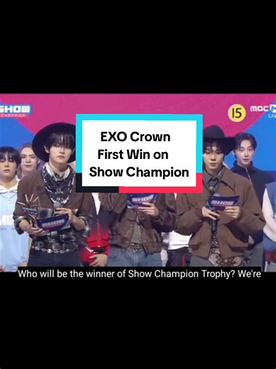 EXO Wins First Place with 'Crown' on Show Champion