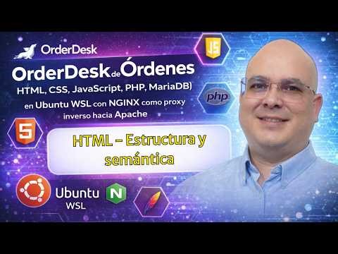 🧱 OrderDesk: Maquetación HTML (formulario y tabla)