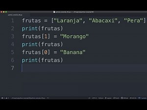 Como Editar Dados em Uma Lista / Array (Python Tutorial #46)