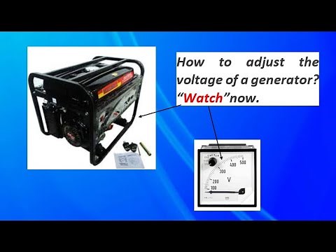 How to adjust the voltage of a generator (Paano i-adjust ang voltage ng generator))