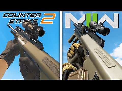 Counter-Strike 2 vs CoD Modern Warfare II - Weapons Comparison