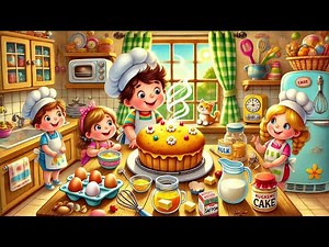 Backe Backe Kuchen Lied für Kinder | Lustiges Backlied | Kinderlieder und Spaß 🍰🎶✨