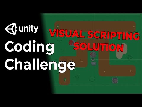 Visual Scripting Solution for Unity Coding Challenge 1 - Tower Defense Path with Waypoints