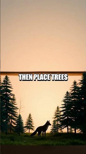 Forest Shadow Box Diorama DIY