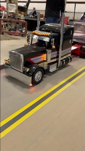 Tamiya RC Semi truck with a grain trailer that looks and sounds good