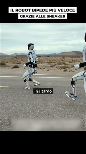 Record di velocità per un ROBOT umanoide (con le SNEAKER)